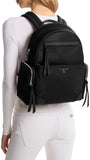 Michael Kors Prescott Large Backpack, Silver - Tone Hardware/Nylon/Black, One Size