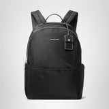 Michael Kors Sable Large Backpack, Silver-Tone Hardware/Black