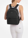 Michael Kors Sable Large Backpack, Silver-Tone Hardware/Black
