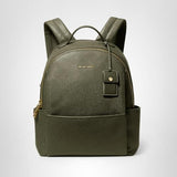 Michael Kors Sable Medium Backpack, Gold-Tone Hardware/Pebble Leather/Ivy