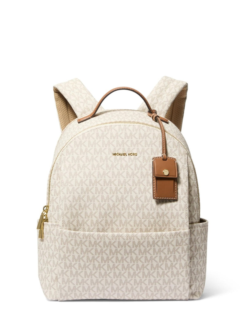 Michael Kors Sable Medium Backpack, Gold - Tone Hardware/Vanilla/Acorn