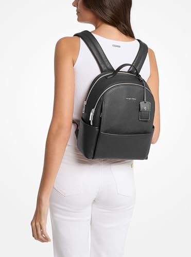 Michael Kors Sable Medium Backpack, Silver - Tone Hardware/Black