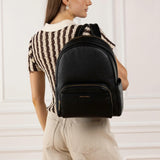 Michael Kors Women's Bex Large Multi - Functional Backpack, Gold - Tone Hardware/Black, One Size