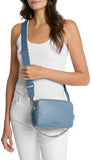 Michael Kors Women's Bryant Medium Double Zip Chain Camera Crossbody Bag, Silver - Tone Hardware/Chambray