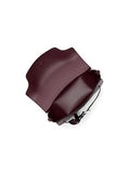 Michael Kors Women's Emilia Small Saddle Crossbody Bag, Oxblood/Pebbled Leather, One Size