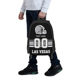 Midkepf Custom Las Vegas Backpack, Personalized Name and Number Backpack High Capacity Custom Football Gift for Men Women Fans