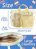 MIEUXLLEY Ita Backpack,DIY Clear Pin Display ita Bag,Anime Kawaii Ita Crossbody Purse,Women Y2K Shoulder Bags (Blue)