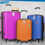 Mifflin - USA Luggage Tags with Transparent Loops (Clear, 10 Pack), Waterproof Travel Bag Identifiers with Straps, Resealable Suitcase Tag Holders