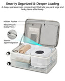 MILADA 20 - Inch Expandable Carry On Luggage, Hard Shell Top - Opening Luggage with Wheels, TSA - Approved Small Travel Bag for Men and Women Carry - On Suitcase, White