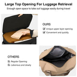 MILADA Expandable Luggage Bags for Travel Foldable Suitcase with Wheels Collapsible Rolling Travel Duffle Bag Lightweight Large Suitcases without Telescoping Handle, Black