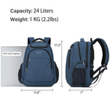 MILADA Travel Backpack For Men Laptop Backpack Women Business Carry On Backpack Airline Approved Fits 16.5 Inch Laptop Bag Work Backpack, Blue