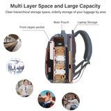 MILADA Travel Backpack For Men Laptop Backpack Women Business Carry On Backpack Airline Approved Fits 16.5 Inch Laptop Bag Work Backpack, Blue