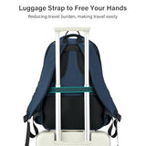 MILADA Travel Backpack For Men Laptop Backpack Women Business Carry On Backpack Airline Approved Fits 16.5 Inch Laptop Bag Work Backpack, Blue