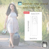 Mild East 3pcs 20ml Sterile Airless Pump Bottle with Funnel Easy to Carry and Fill Matte Lotion Bottles For Travel