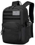 Military Tactical Backpack for Men Army 3 Days Assault Pack Bag with Molle System for Outdoor Adventures (Black, 25L)