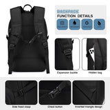 Military Tactical Backpack for Men Army 3 Days Assault Pack Bag with Molle System for Outdoor Adventures (Black, 25L)