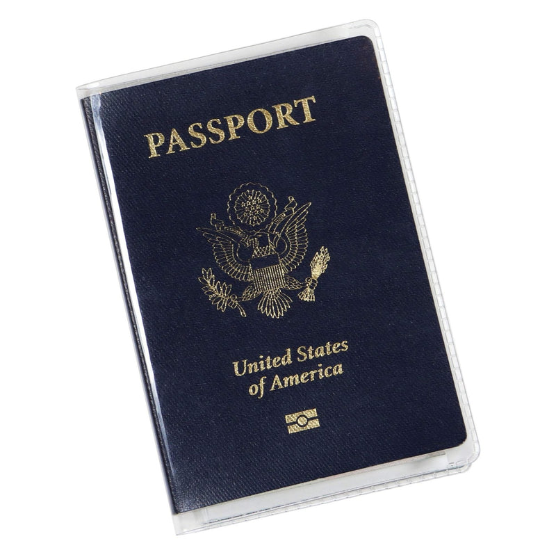 Millennial Essentials unisex - adult Waterproof Clear Passport Cover Plastic Passport Protector Vinyl ID Card Protector Case Holder Travel Pack of 6,
