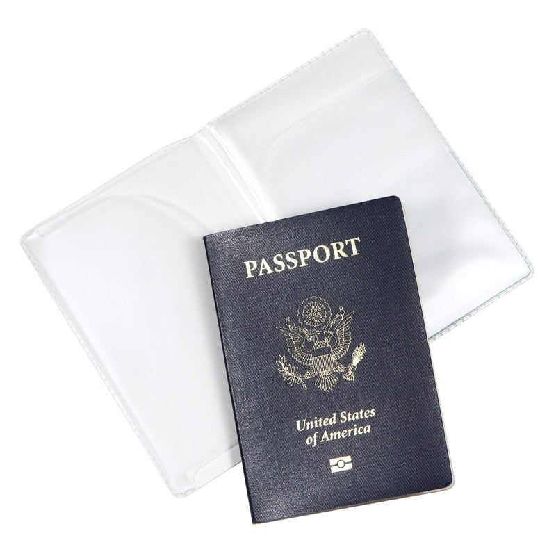 Millennial Essentials unisex - adult Waterproof Clear Passport Cover Plastic Passport Protector Vinyl ID Card Protector Case Holder Travel Pack of 6,