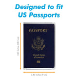 Millennial Essentials unisex - adult Waterproof Clear Passport Cover Plastic Passport Protector Vinyl ID Card Protector Case Holder Travel Pack of 6,