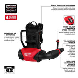Milwaukee Electric - M18 FUELTRADE Dual Battery Backpack Blower