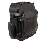 Milwaukee Leather SH540 Medium Black Size Leather and Textile Motorcycle Sissy Bar Back Pack Bag - One Size