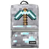 Minecraft Axe Print Gray Backpack | Backpacks4Less