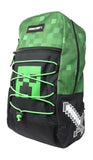 Minecraft Creeper Allover Print Backpack Bookbag
