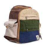 Mini Hemp Backpack Cute Multipocket Functional - Eco Friendly Unisex Rustic Bag Durable by Freakmandu