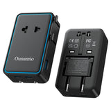 Mini Universal Travel Adapter, 【2026 Ultra - Thin】 PD 25W 4 - Port Power Adapter with 1 AC, 1 USB - A, and 2 USB - C Ports, Smart Temperature Control, Compatible for EU/UK/AU/AS, Ideal for Travel Essentials