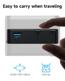 Mini Universal Travel Adapter, 【2026 Ultra - Thin】 PD 25W 4 - Port Power Adapter with 1 AC, 1 USB - A, and 2 USB - C Ports, Smart Temperature Control, Compatible for EU/UK/AU/AS, Ideal for Travel Essentials