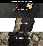Miramrax Travel Duffle Bag Backpack for Men - Large Tactical Bags Weekender Gym Bag for Overnight Traveling Military Workout Deployment Sports (Coyote, 45L)
