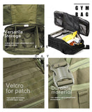Miramrax Travel Duffle Bag Backpack for Men - Large Tactical Bags Weekender Gym Bag for Overnight Traveling Military Workout Deployment Sports (Green, 25L)