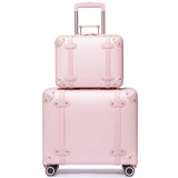 Miss.Box Vintage Luggage Set with Wheels, Retro Suitcase, Vintage Travel luggage Set, Stylish Vintage Luggage Set for Women and Men | Backpacks4Less
