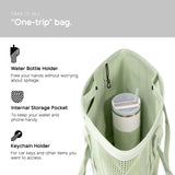 MISSION CASSI Boat Bag for Women, Lightweight Mesh Beach Tote with Waterproof Bottom, Premium Boat Tote Bag for Beach, Grocery, Travel, Pool & Outdoor Essentials