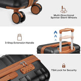 MIUSSE MAX 7 Piece Luggage Sets with Premium YKK Zipper, 20/24/28in PC Hardside Suitcase With Spinner Wheels, Luggage Airline Approved, Durable Suitcase Sets with TSA Locks for Travel