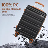 MIUSSE MAX 7 Piece Luggage Sets with Premium YKK Zipper, 20/24/28in PC Hardside Suitcase With Spinner Wheels, Luggage Airline Approved, Durable Suitcase Sets with TSA Locks for Travel