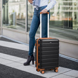 MIUSSE MAX Luggage Sets 3 Piece, 20 Inch Hardshell Carry On Luggage 22x14x9 Airline Approved, Suitcase with TSA Locks & YKK Zippers, Carry On Suitcase with Wheels for Men & Women Travel