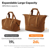 mixi 20 Inch Carry On Luggage with Cup Holder and Travel Tote Bag as a set