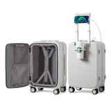 mixi 20 Inch Carry On Luggage with Cup Holder and Travel Tote Bag as a set