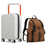 mixi 20 Inch Expandable Wide Handle Carry On Luggage and 18 Inch Travel Backpack as a set