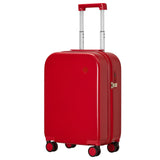 mixi Carry on Luggage, 20'' Suitcase Spinner Wheels Luggage Hardshell Lightweight Rolling Suitcases PC with Cover & TSA Lock for Business Travel, Red