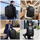 mixi EliteSeries 60L Vacuum Travel Backpack with Pump, Expandable Compression Carry On Luggage Bag Waterproof TSA Lock Suitcase, Black
