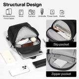 mixi EliteSeries Sling Bag Small Casual Daypack Crossbody Chest Bag One Shoulder Travel Backpack Waterproof Lightweight Versatile - 13 Inch, Black