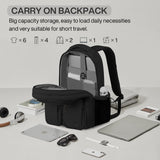 mixi Large Capacity Travel Laptop Backpack, Lightweight Durable College Bookbag Men Woman 15.6" Computer Bag, Water Resistant Outdoor Hiking Backpacks With Multifunction Pockets, 16 Inch Expandable