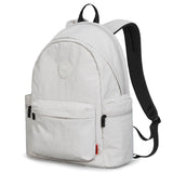 mixi Outdoor Lightweight Backpack Casual Carry On Laptop Backpack Travel Bookbag for Women Men, Water Resistant Durable Hiking Bag for Camping Weekender Sports College Work, 17 Inch, Light Gray