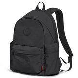 mixi Outdoor Lightweight Backpack Casual Carry On Laptop Backpack Travel Bookbag for Women Men, Water Resistant Durable Small Hiking Bag for Camping Weekender Sports College Work, 15 Inch, Black