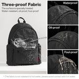 mixi Outdoor Lightweight Backpack Casual Carry On Laptop Backpack Travel Bookbag for Women Men, Water Resistant Durable Small Hiking Bag for Camping Weekender Sports College Work, 15 Inch, Black