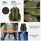 mixi Travel Backpack for Women Men, 18 Inch Carry On Laptop Backpack Flight Approved fits 16'' Laptop, Lightweight Waterproof Hiking Backpack Travel Outdoor Business Casual Daypack, Jungle Green