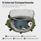 mixi Travel Backpack for Women Men, 18 Inch Carry On Laptop Backpack Flight Approved fits 16'' Laptop, Lightweight Waterproof Hiking Backpack Travel Outdoor Business Casual Daypack, Jungle Green
