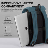 mixi Travel Laptop Backpack for Women & Men Carry On Backpack fits 16'' Laptop, Waterproof Lightweight Casual Weekender Bags Rucksack,17 Inch, Abyssal Green